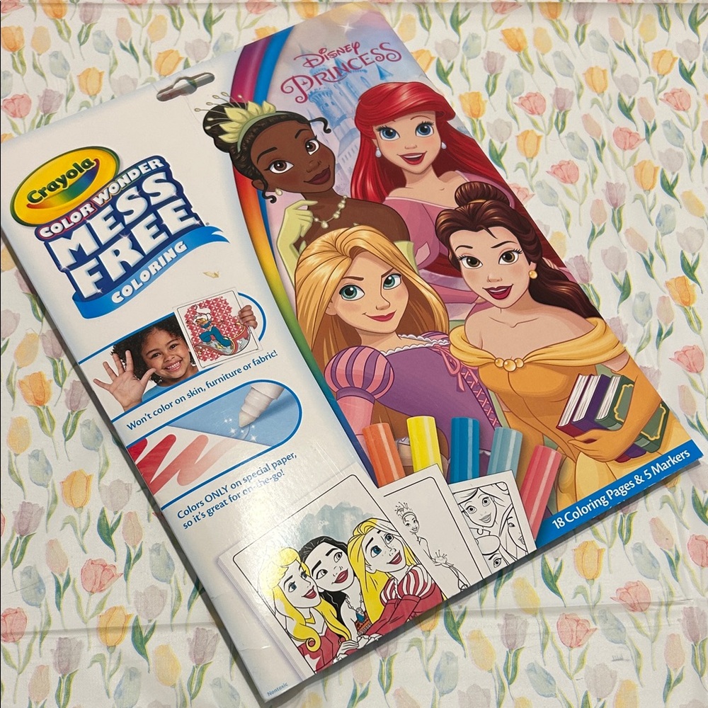 Crayola Disney Princess Mess Free Coloring Set - Multicolor Markers